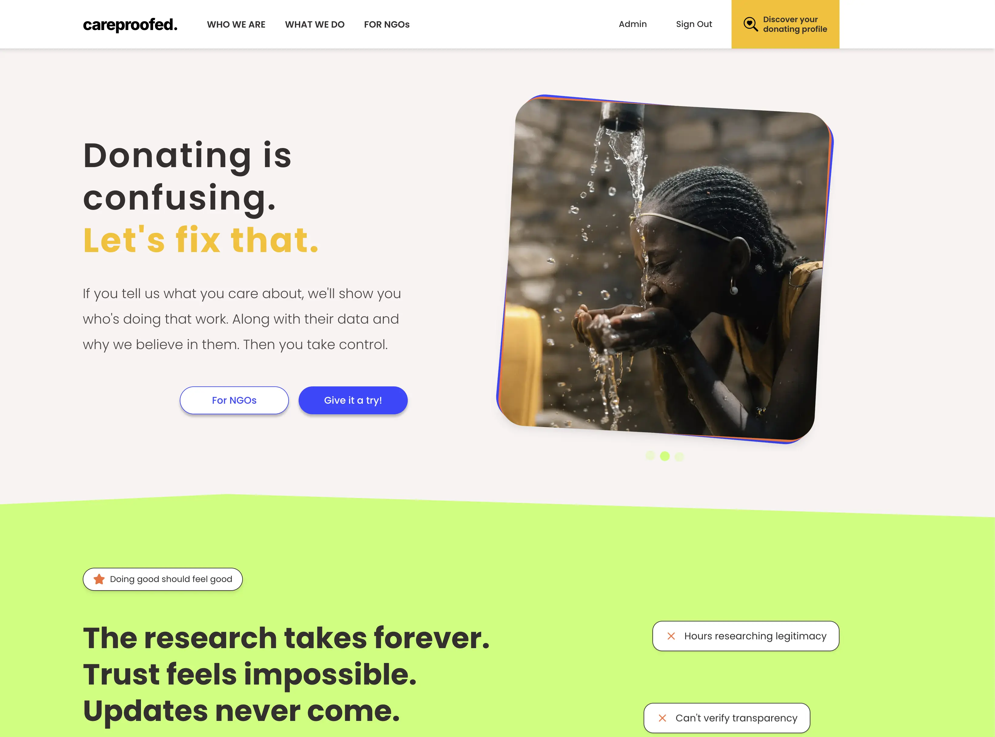 Careproofed app screenshot